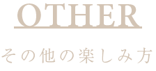 その他の楽しみ方